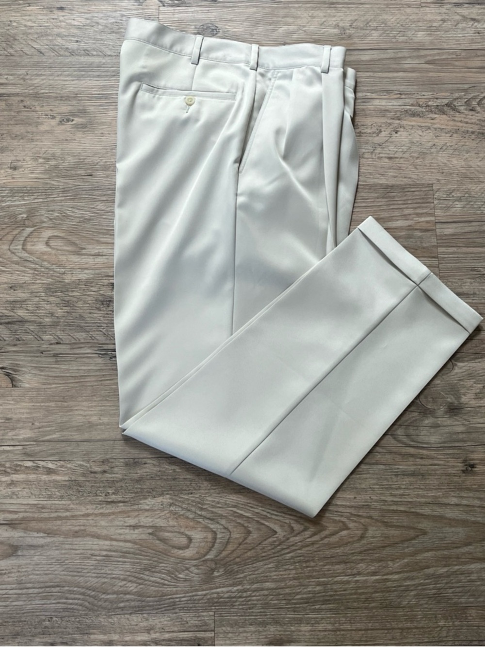 VTG Jos. A. Bank Mens Tan  34x32 Classic Collection Dress Pants Formal Travel